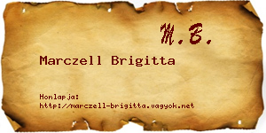Marczell Brigitta névjegykártya