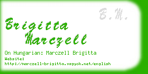 brigitta marczell business card